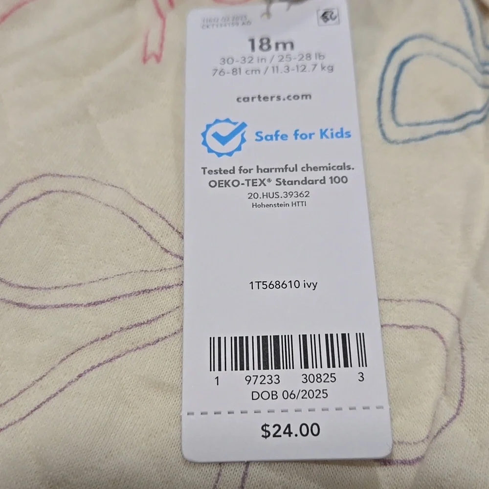 Carter's Bow Print Jumpsuit